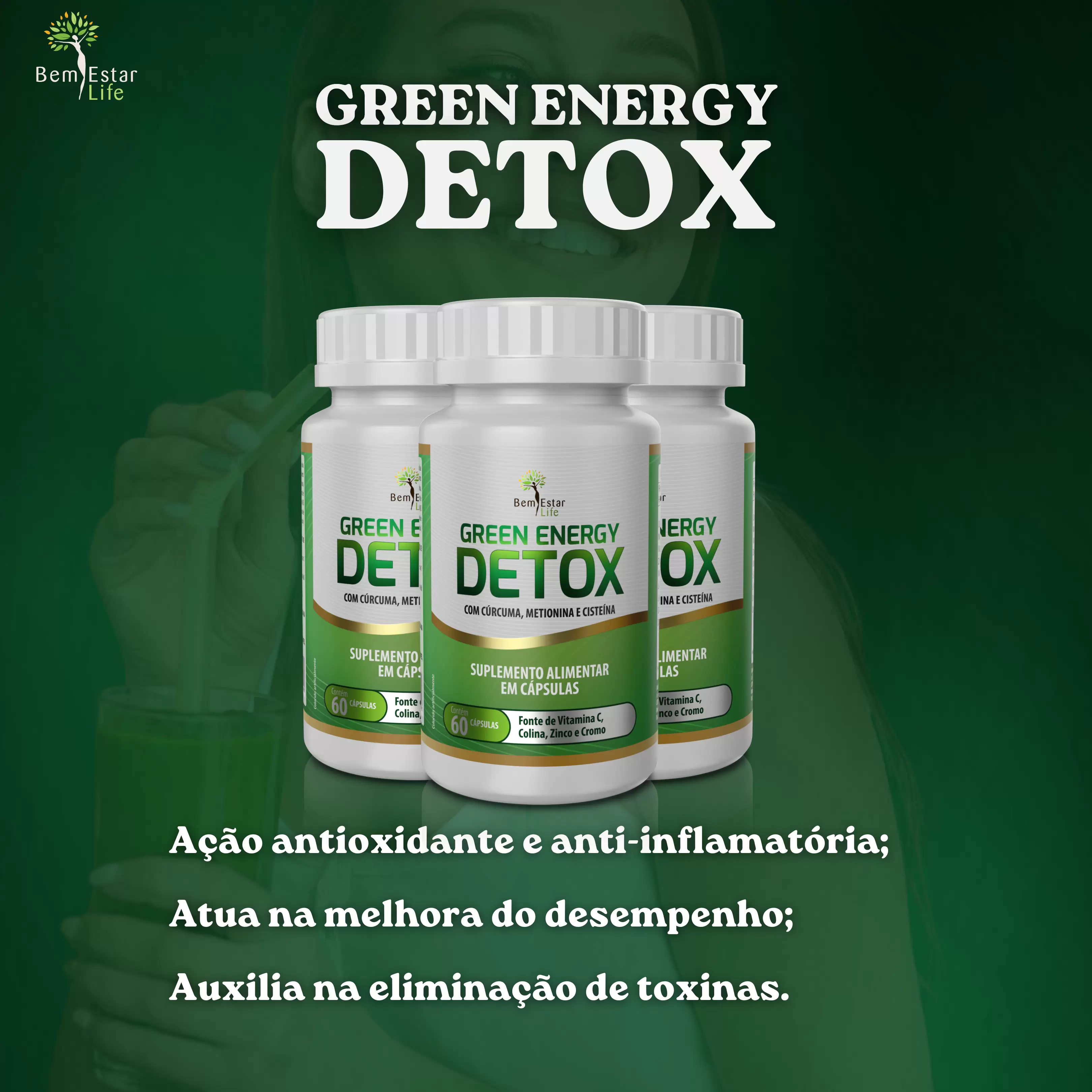 GREEN ENERGY DETOX - 60 CAPS.