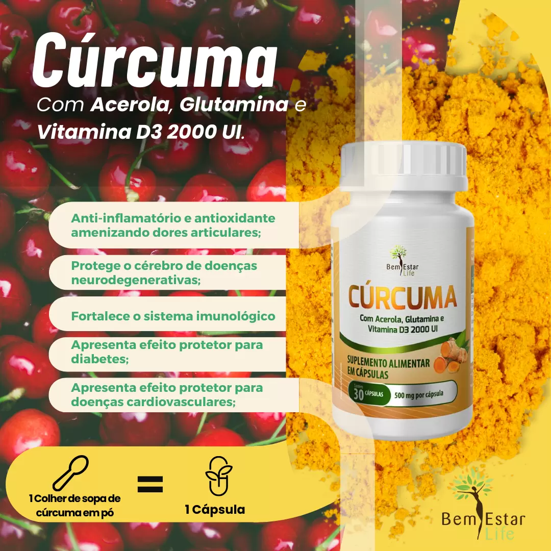 OFERTA CURCUMA + PORTA CAPSULA DE BRINDE