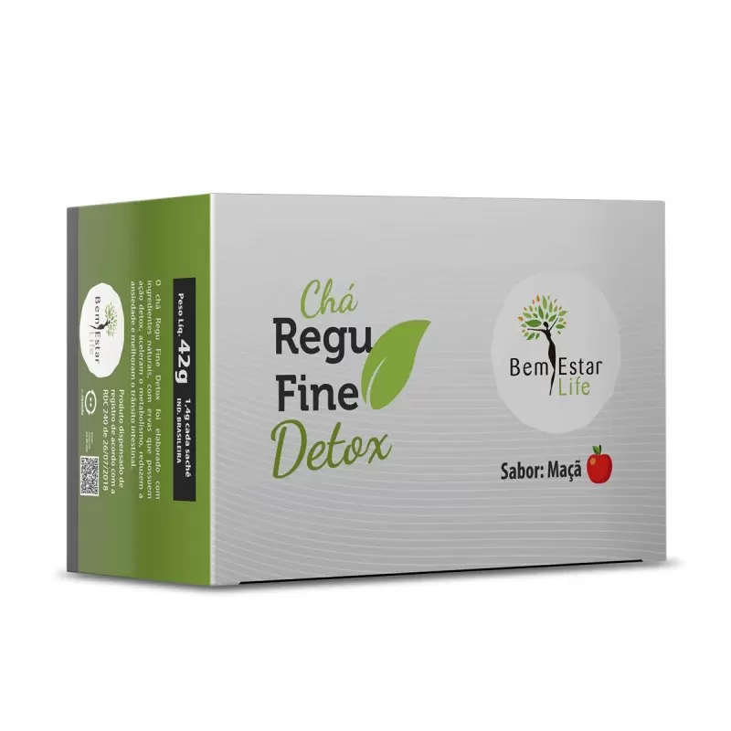 CHA REGU FINE DETOX - 30 SACHE SABOR MAÇA
