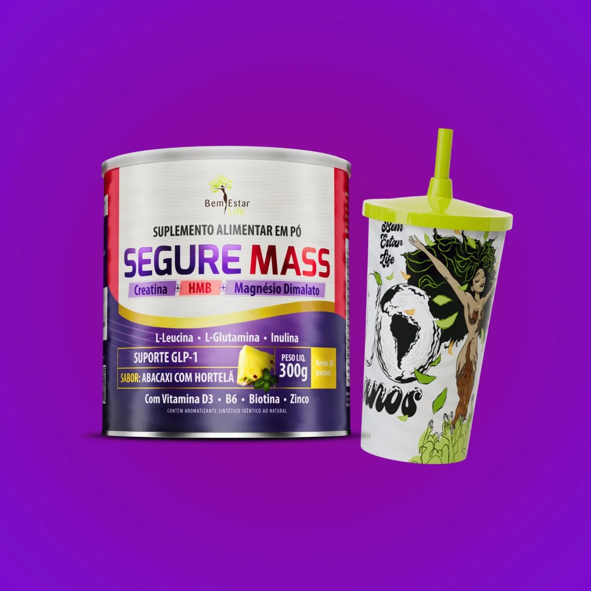SEGURE MASS 300gr SABOR ABACAXI COM HORTELA - GANHA COPO COMEMORATIVO 500 ml SEGURE MASS 300gr SABOR ABACAXI COM HORTELA - GANHA COPO COMEMORATIVO 500 ml