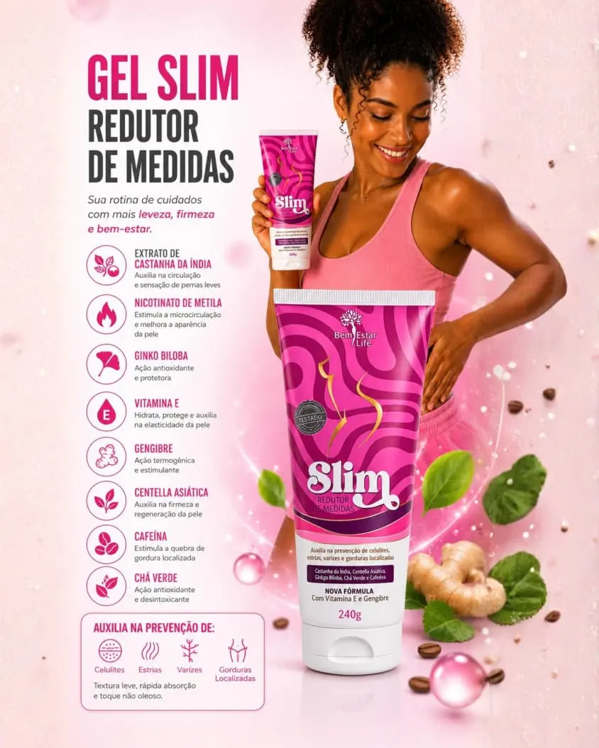 GEL SLIM REDUTOR 240G GEL SLIM REDUTOR 240G