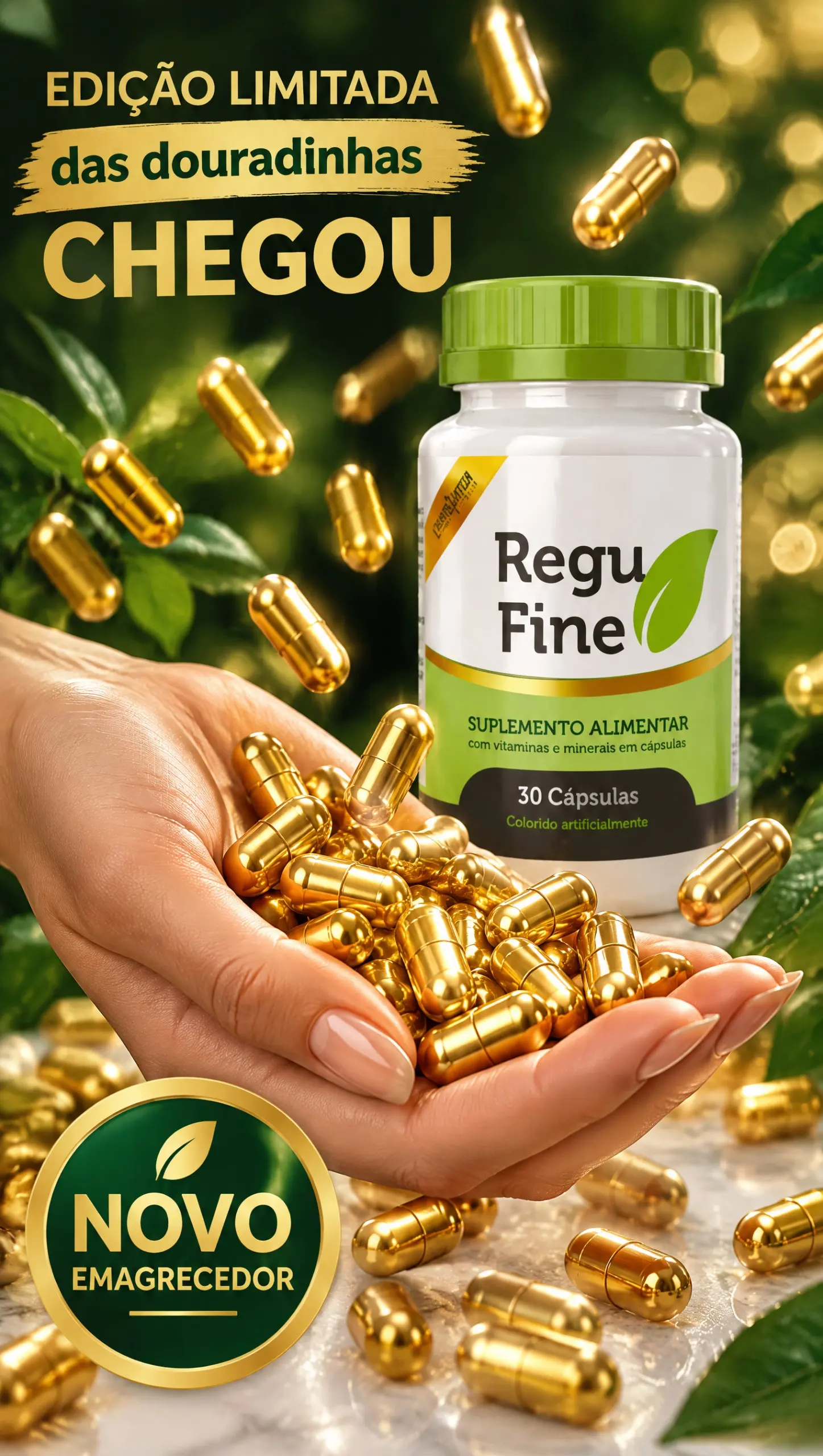 REGU FINE (EDIÇÃO LIMITADA) 30 CAPS DOURADA REGU FINE (EDIÇÃO LIMITADA) 30 CAPS DOURADA