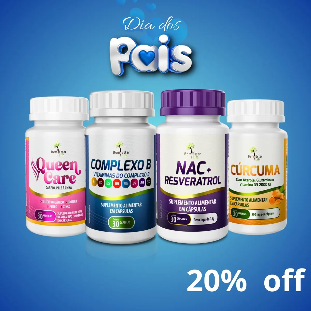 OFERTA KIT CANETA - COMPLEXO B 30 CAPS + CURCUMA + QUEEN CARE + NAC RESVERATROL OFERTA KIT CANETA - COMPLEXO B 30 CAPS + CURCUMA + QUEEN CARE + NAC RESVERATROL